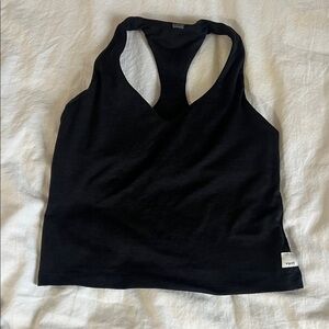 Heathered Black Racerback Tank Top